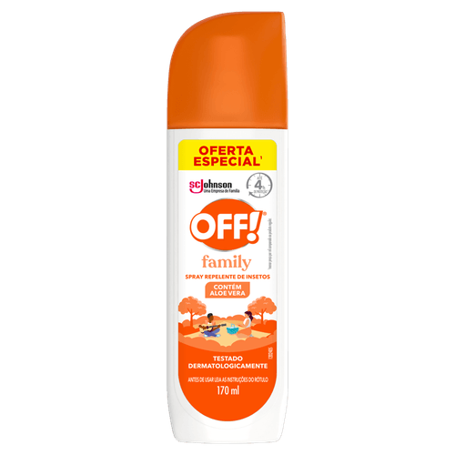 Repelente de Insetos Off! Family Spray 170ml