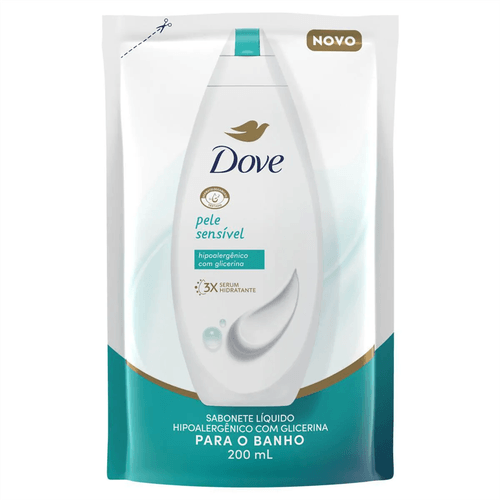 Sabonete Líquido Refil Dove Pele Sensível 200ml