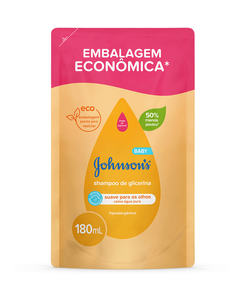 Shampoo Johnson's Baby Regular Refil 180ml