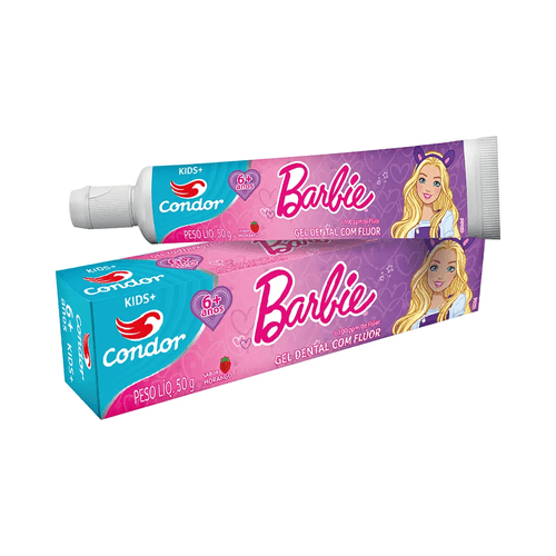 Gel Dental Infantil Condor Com Fluor Barbie 50g