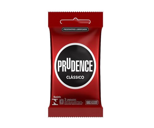 Preservativo Prudence Lubrificado com 3 Unidades