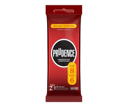 Preservativo Prudence Lubrificado Leve 8 Pague 6