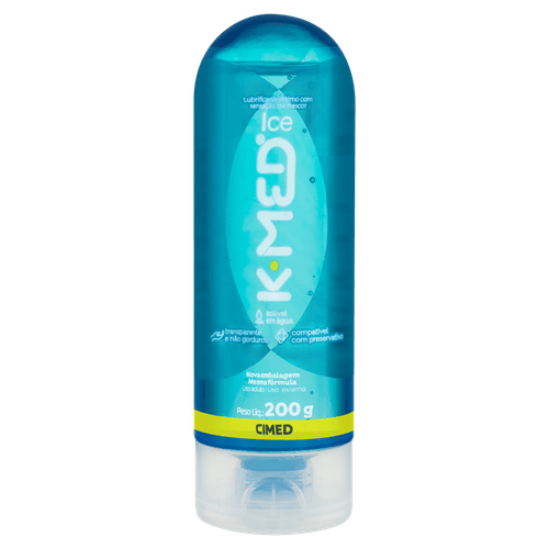 Gel Lubrificante Íntimo K-Med Ice 200g