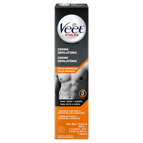 Creme Depilatório Veet Men Pele Normal 200ml