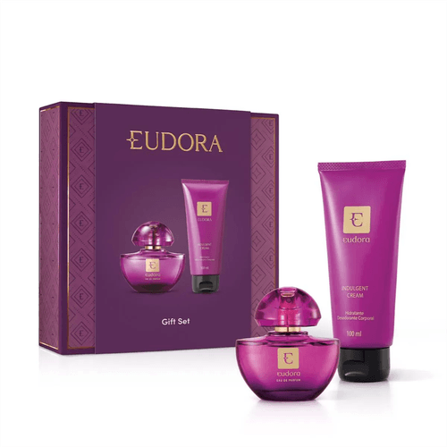 Kit Eudora Roxo com Eau de Parfum 35ml e Hidratante Desodorante 100ml