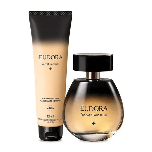 Kit Eudora Velvet Sensual com Deo Colônia 100ml e Hidratante Desodorante 150ml