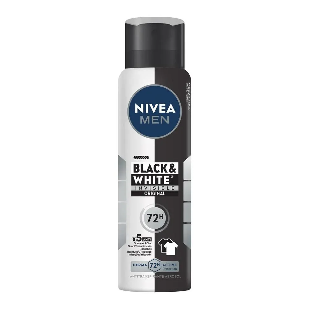 Desodorante Aerosol Nivea Men Invisible Black&White 150ml