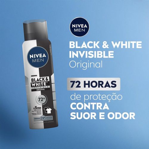 Desodorante Aerosol Nivea Men Invisible Black&White 150ml