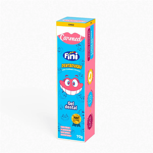 Gel Dental com Fluor Carmed Fini Dentadura 70g