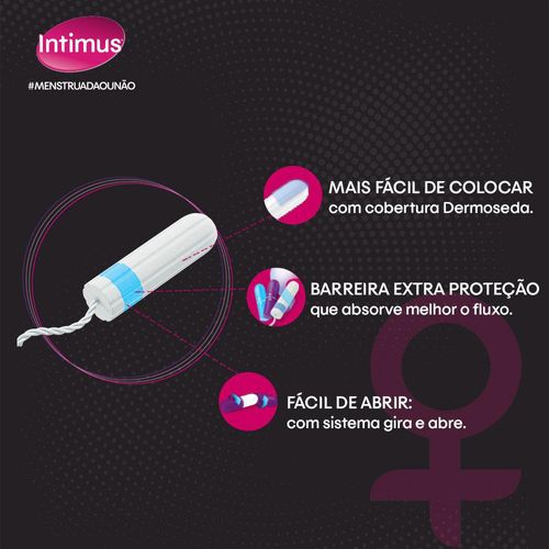 Absorvente Interno Intimus Mini com 16 Unidades Leve Mais por Menos