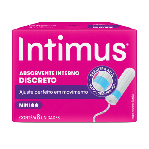 Absorvente Interno Intimus Mini Com 8 Unidades