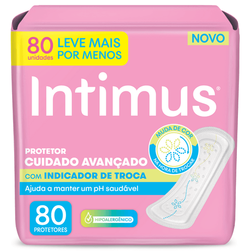 Protetor Diario Intimus Cuidado Avançado sem Abas com 80