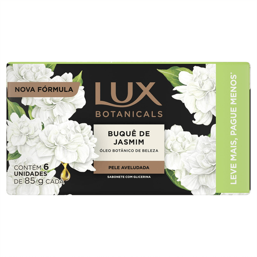 Sabonete Lux Botanicals Buquê de Jasmim Pack com 6 Unidades 85g