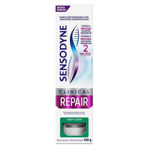 Creme Dental Sensodyne Clinical Repair Deep Clean 100g