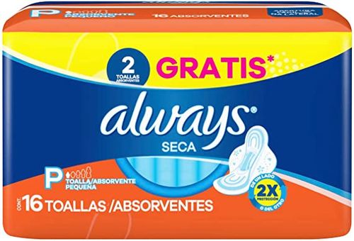 Absorvente Always Seca com Abas P com 16 Unidades Leve Mais Por Menos