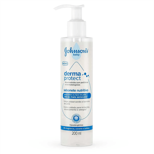 Sabonete Líquido Johnson's Baby Derma Protect 200ml