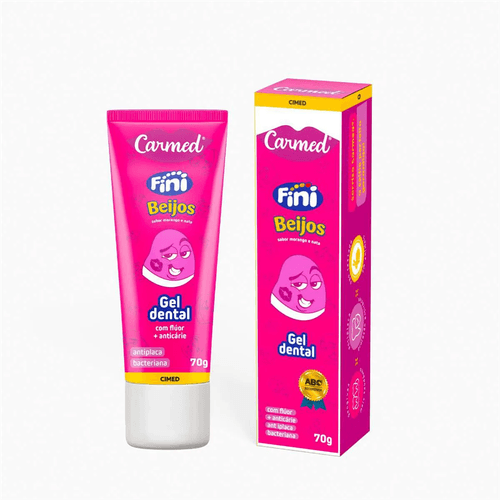 Gel Dental com Fluor Carmed Fini Beijos 70g