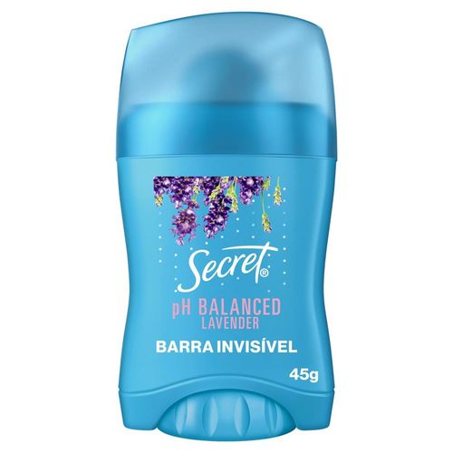 Desodorante em Barra Secret pH Balance Lavender 45g