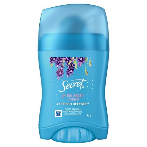 Desodorante em Barra Secret pH Balance Lavender 45g