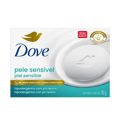 Sabonete Barra Dove Pele Sensível 90g