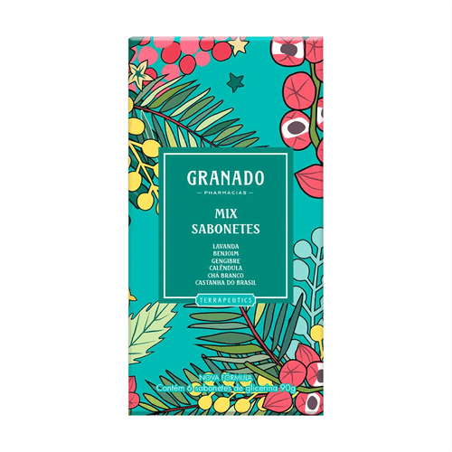 Kit Sabonete em Barra Granado Terrapeutics com 6 Unidades 90g