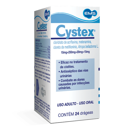 Cystex com 24 drágeas