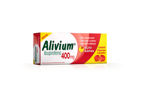 Alivium 400mg com 8 Cápsulas