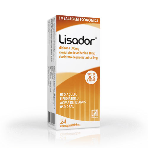 Lisador com 24 comprimidos