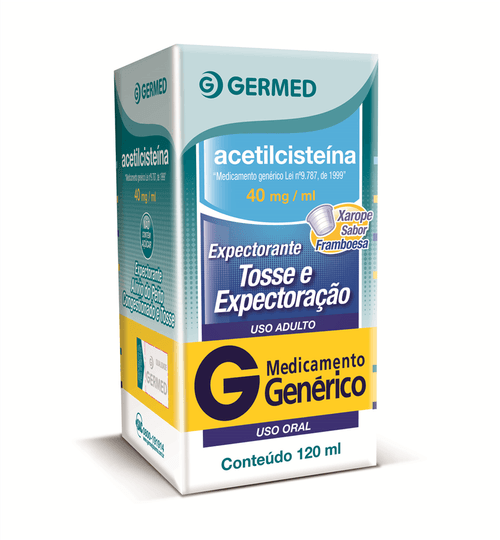 Acetilcisteína 40mg Xarope Adulto 120ml Germed