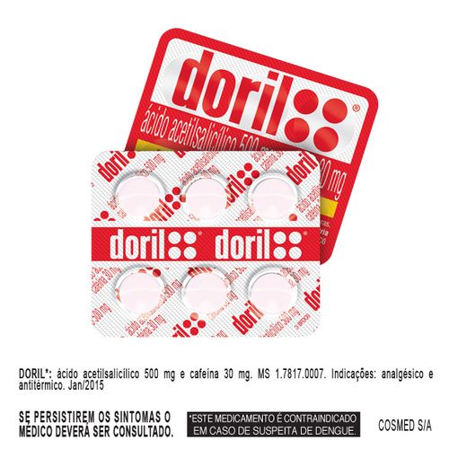 Doril com 6 comprimidos