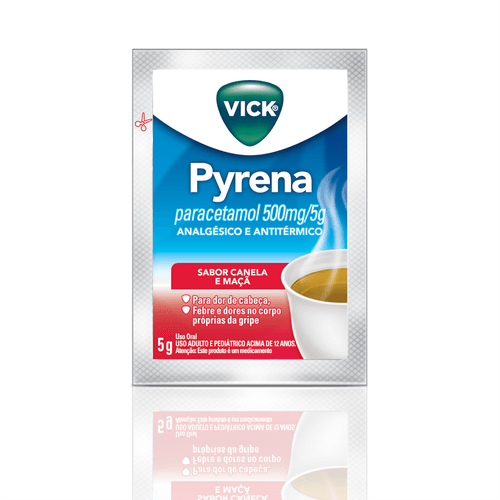 Vick Pyrena maça e canela com 1 sachê 5g