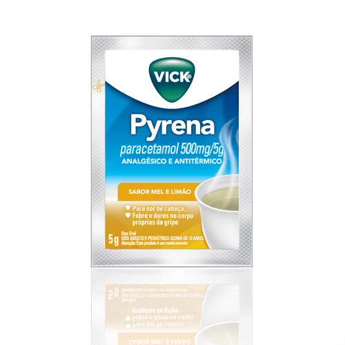 Vick Pyrena mel e limão com 1 sachê 5g