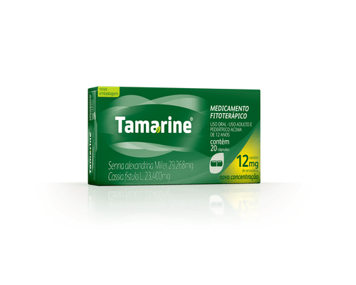Tamarine 12mg com 20 cápsulas