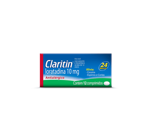 Claritin 10mg com 12 comprimidos