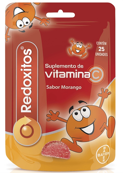 Vitamina C Redoxitos Sabor Morango com 25 Gomas