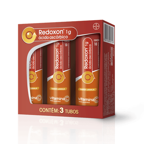 Vitamina C Redoxon 1g Laranja com 30 comprimidos Efervescentes