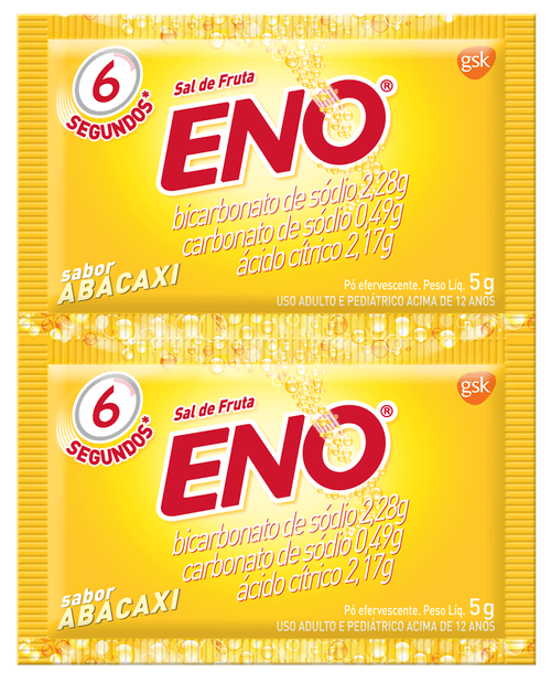 Sal de Fruta Eno Abacaxi com 2 Envelopes 5g