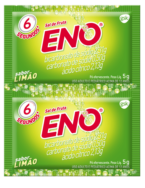 Sal de Fruta Eno Limão com 2 Envelopes 5g