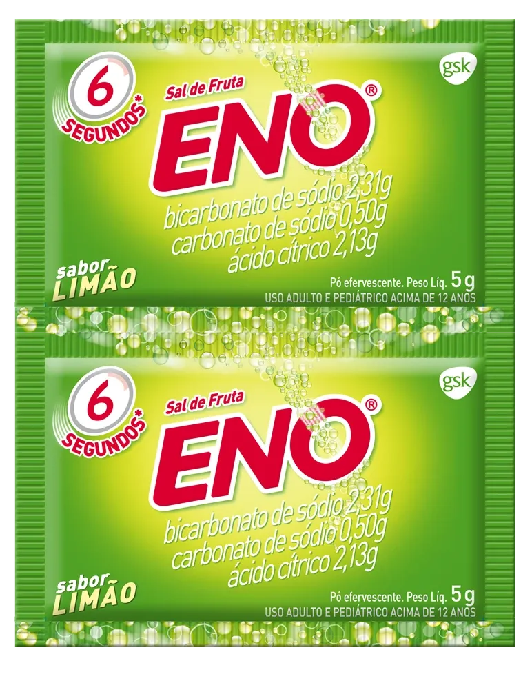 Sal de Fruta Eno Limão com 2 Envelopes 5g