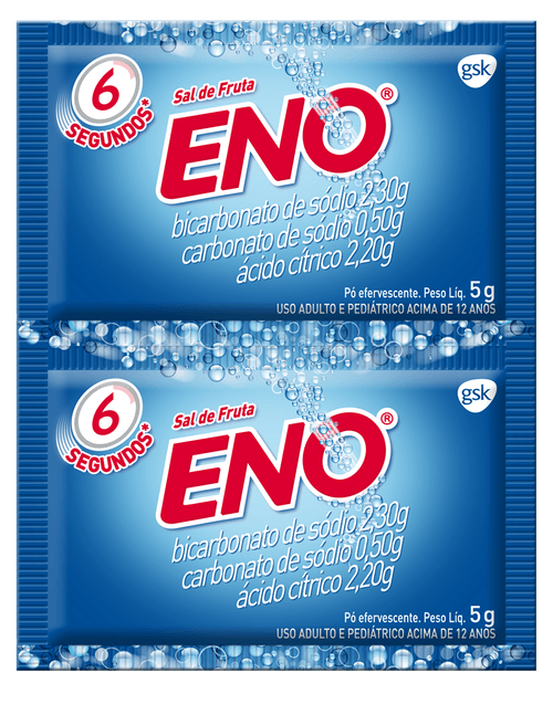 Sal de Fruta Eno Tradicional com 2 Envelopes 5g