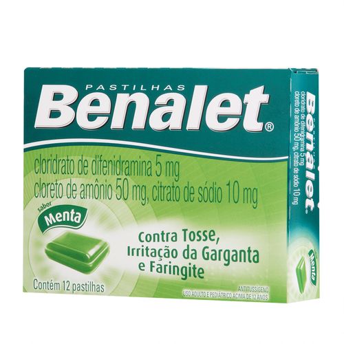 Benalet menta com 12 pastilhas