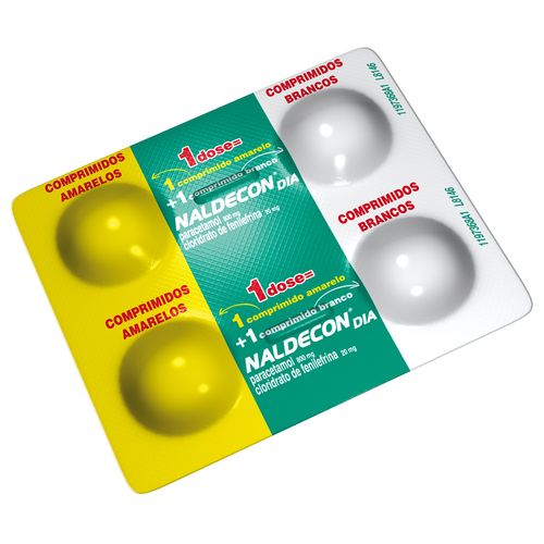 Naldecon Dia com 4 comprimidos