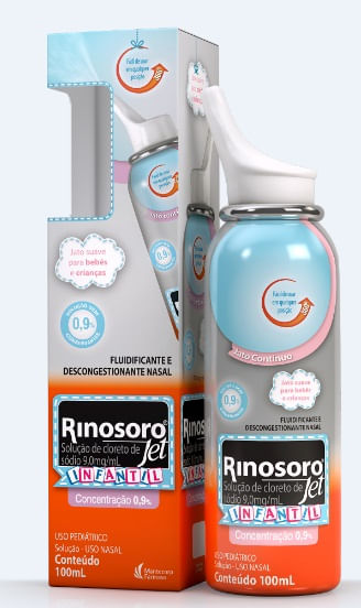 Rinosoro Jet 0,9% infantil spray nasal 100ml