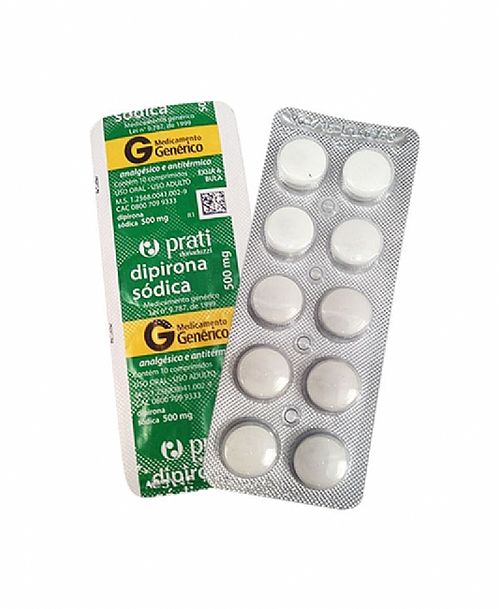 Dipirona 500mg com 10 comprimidos Prati Donaduzzi