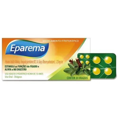 Eparema com 20 drágeas
