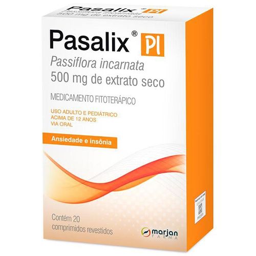 Pasalix PI 500mg com 20 comprimidos