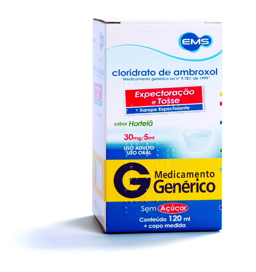 Cloridrato de Ambroxol xarope adulto 120ml EMS
