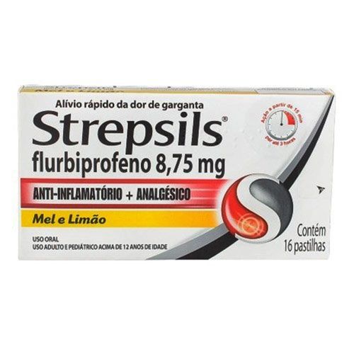 Strepsils mel e limão com 16 pastilhas