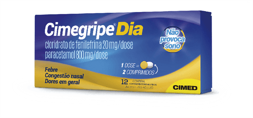Cimegripe Dia Com 12 Comprimidos