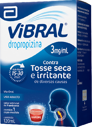 Vibral xarope adulto 3mg/ml 120ml